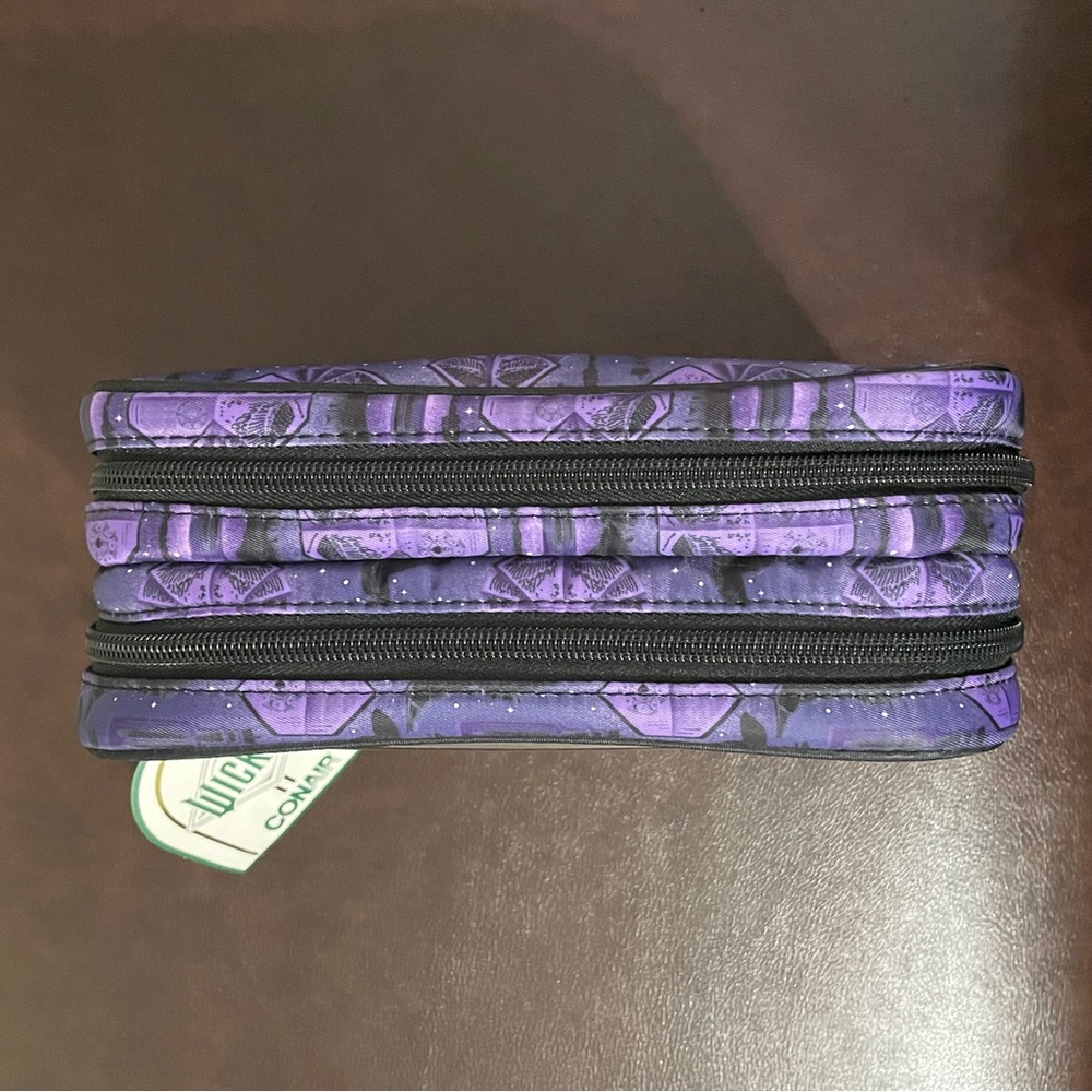 Wicked Purple Double Zip Organizer - Makeup Bag, Travel Cosmetic Bag - Picture 8 of 10